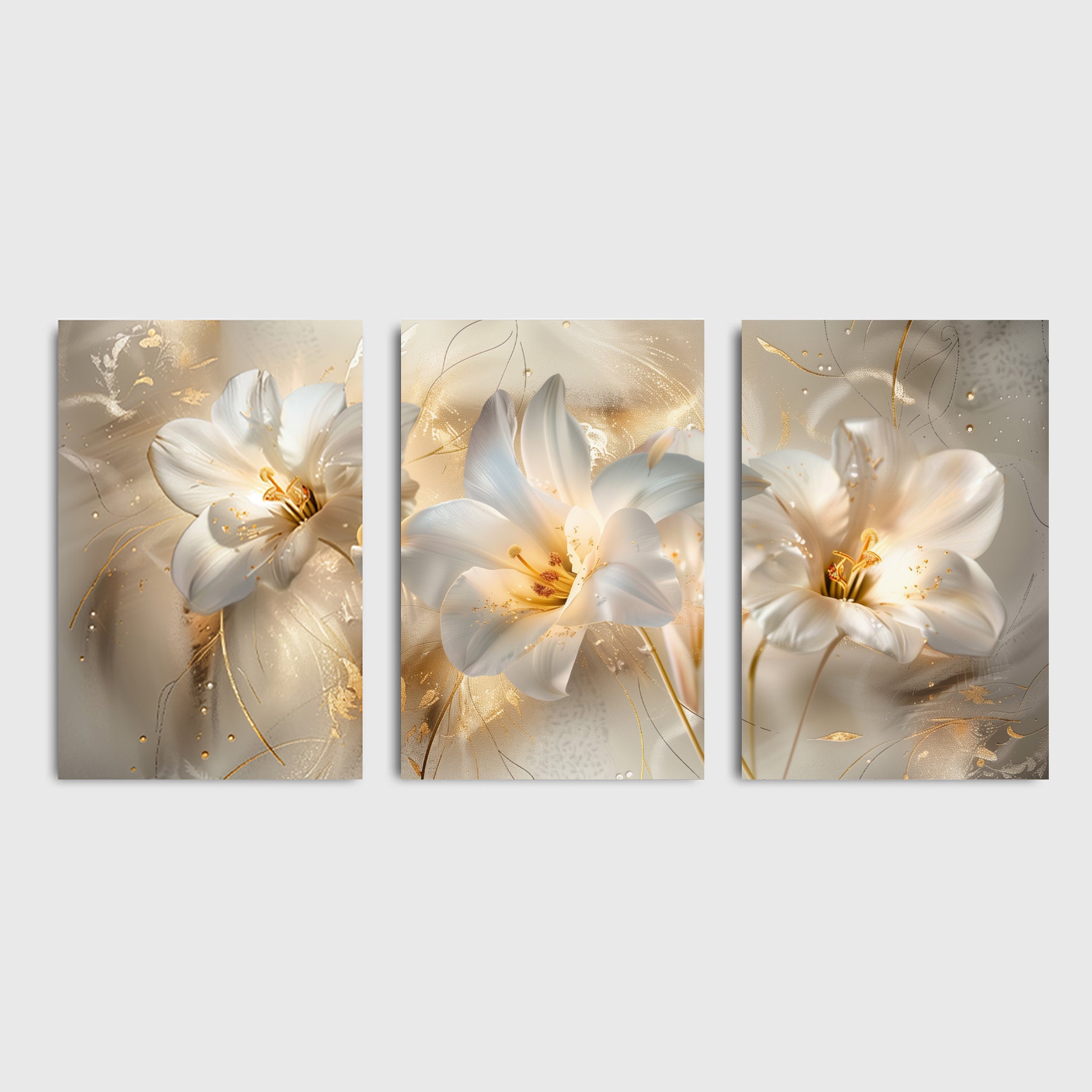 Blütenecke Blumenranke Wandtattoo - Blumen Wandaufkleber Selbstklebend
