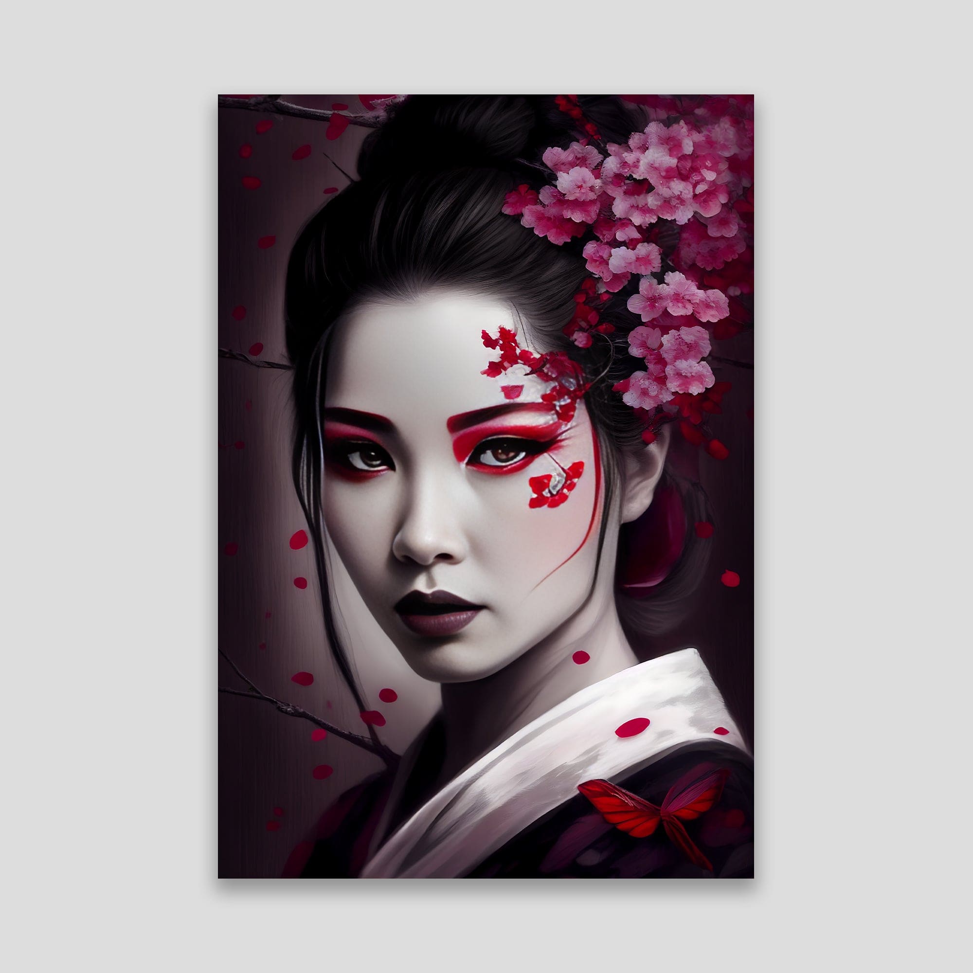 Geisha Portrait Japan Premium Wandbild