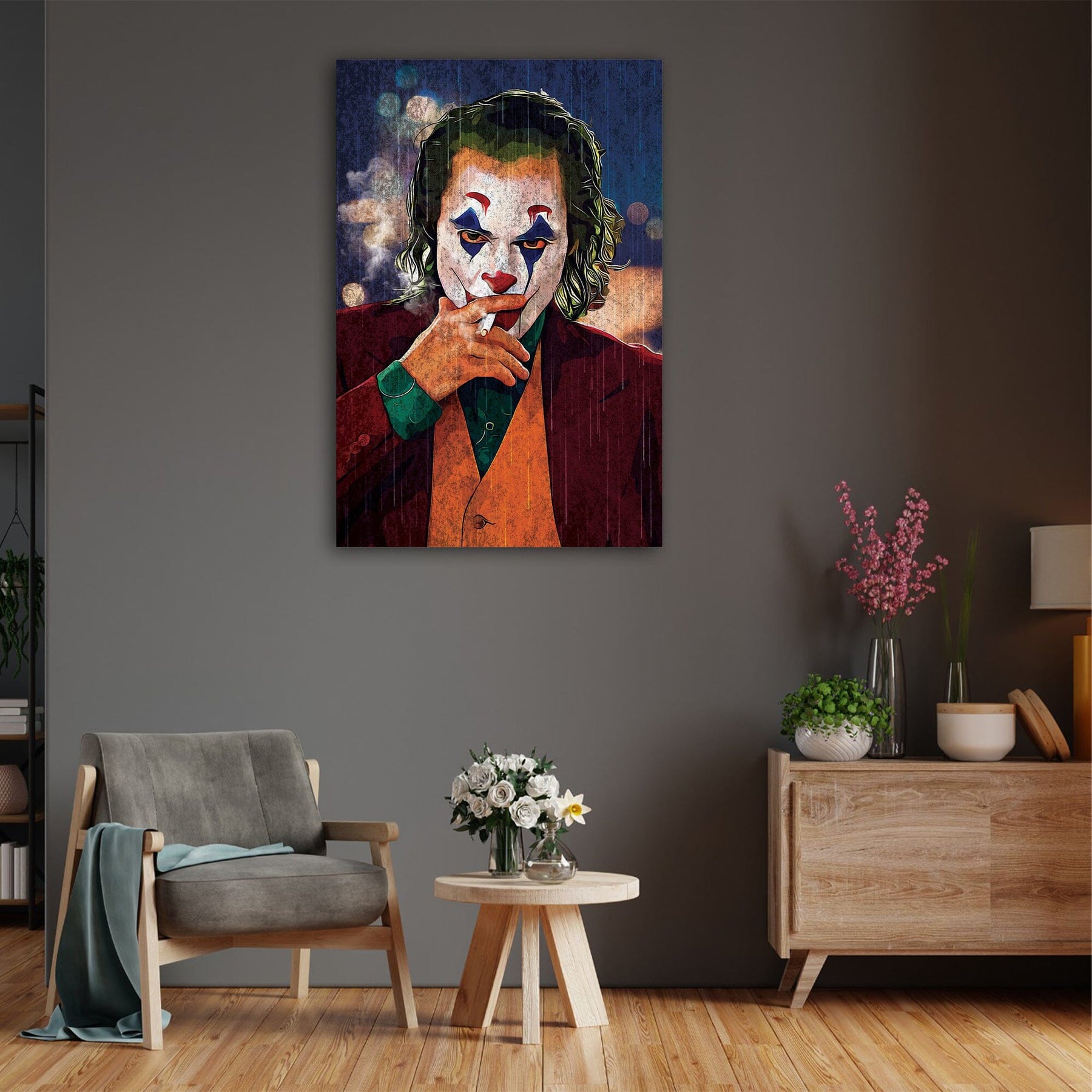 Leinwand Joker Abstrakt Bilder Wandbilder - Hochwertiger